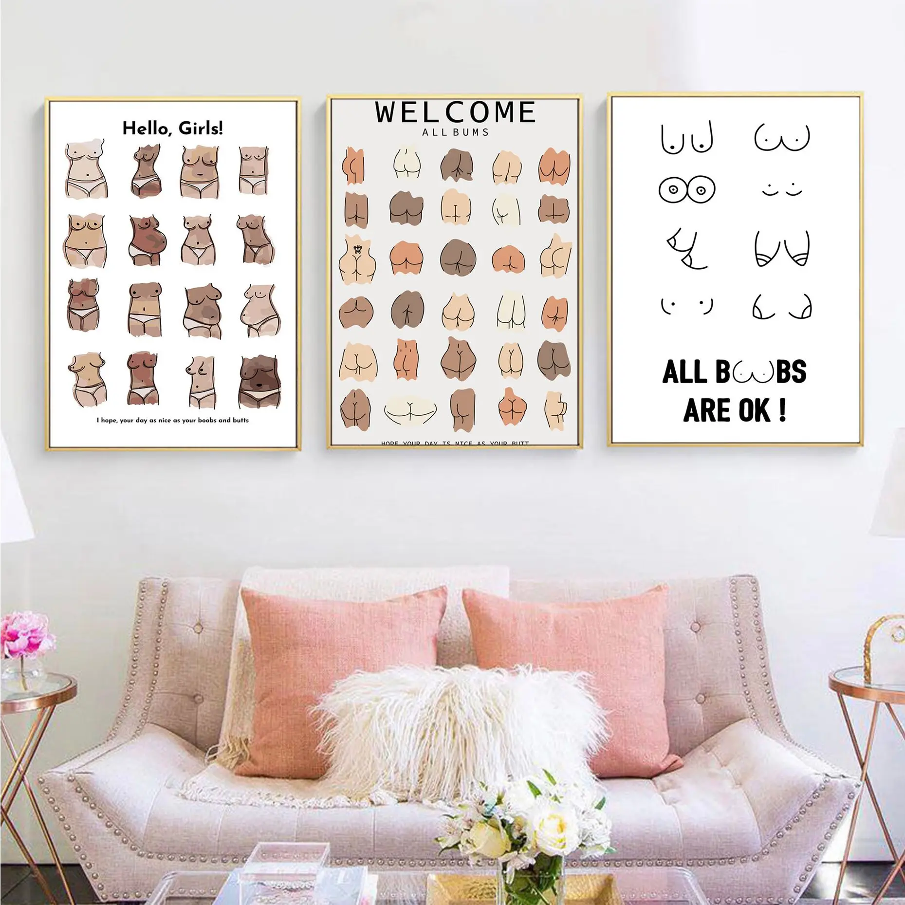 Funny Bathroom Black White Body Butt Boobs Style Classic Posters Decoracion Painting Art White Kraft Paper Posters Wall Stickers
Funny Bathroom Black White Body Butt Boobs Style Classic Posters Decoracion Painting Art White Kraft Paper Posters Wall Stickers