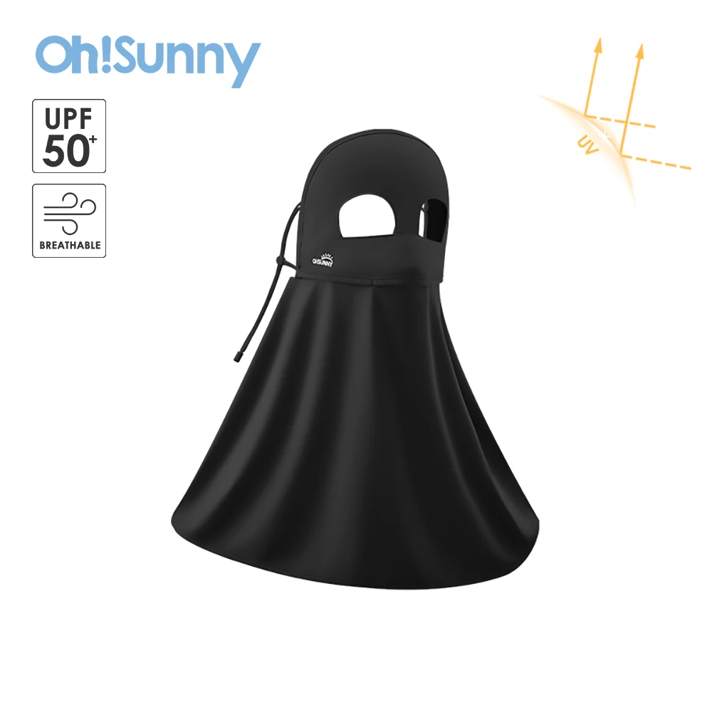 

2024 летняя новая Солнцезащитная маска OhSunny UV для шеи UPF2000 + для женщин и мужчин, Солнцезащитный дышащий чехол для лица