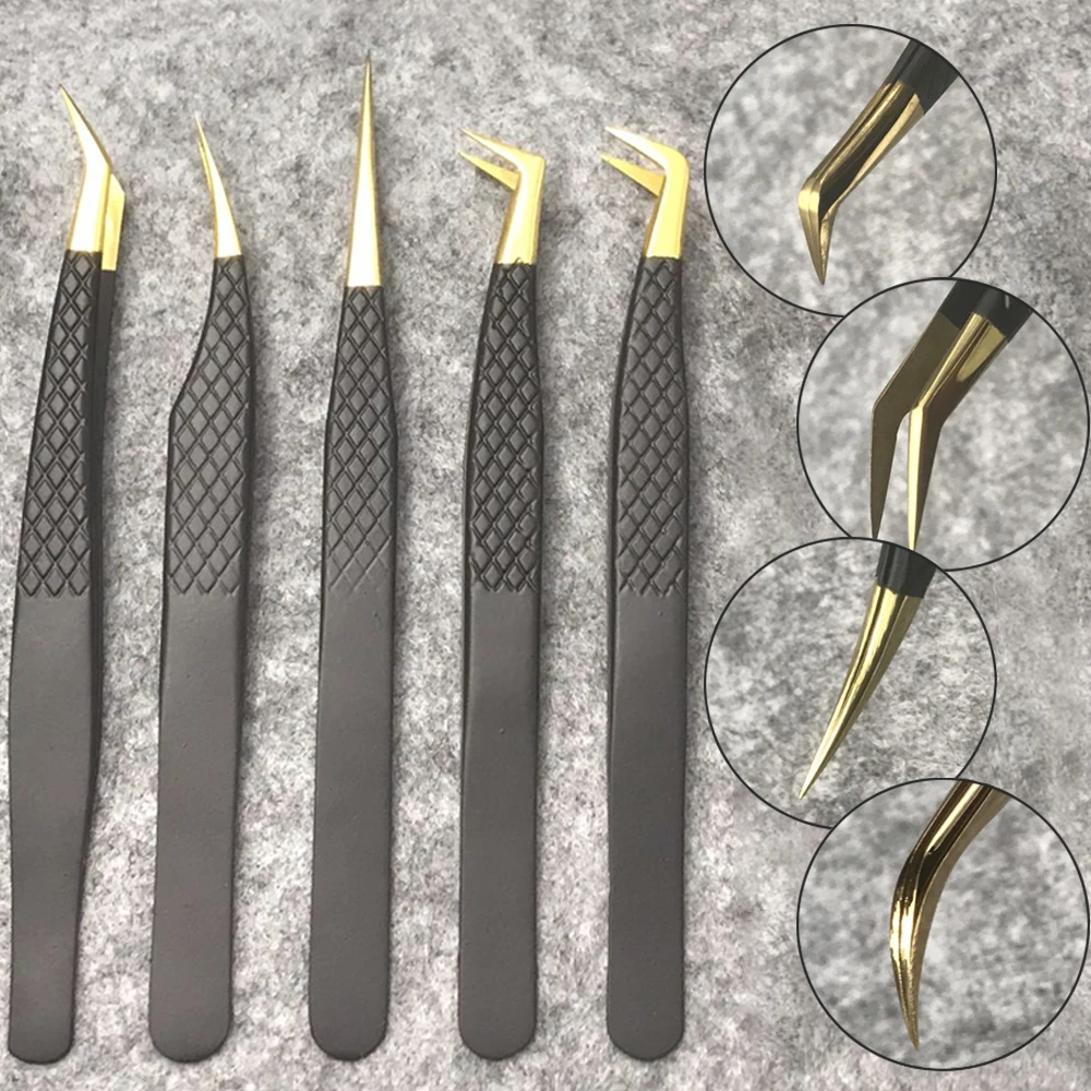 Professional Eyelash Tweezers 3D Volume Anti-static Non-magnetic Curved Eyelash Extension Tweezer Fan Lash Eyebrow Makeup Tools
Professional Eyelash Tweezers 3D Volume Anti-static Non-magnetic Curved Eyelash Extension Tweezer Fan Lash Eyebrow Makeup Tools