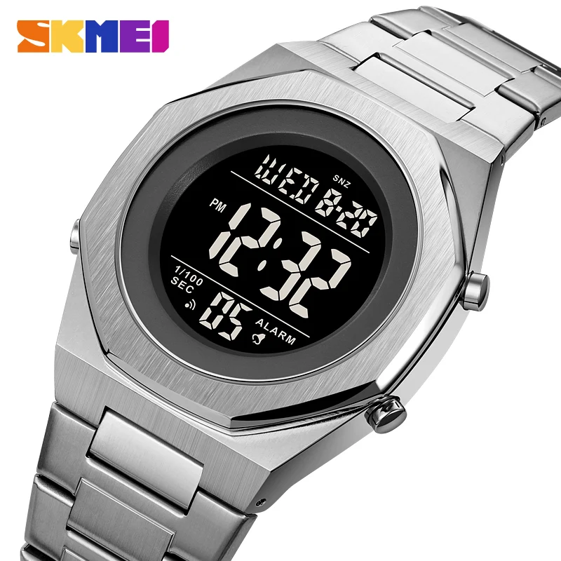 

SKMEI Back Light Display Digital Countdown Watches Mens Waterproof Electronic Wristwatch Stopwatch Date Alarm Clock Montre Homme
