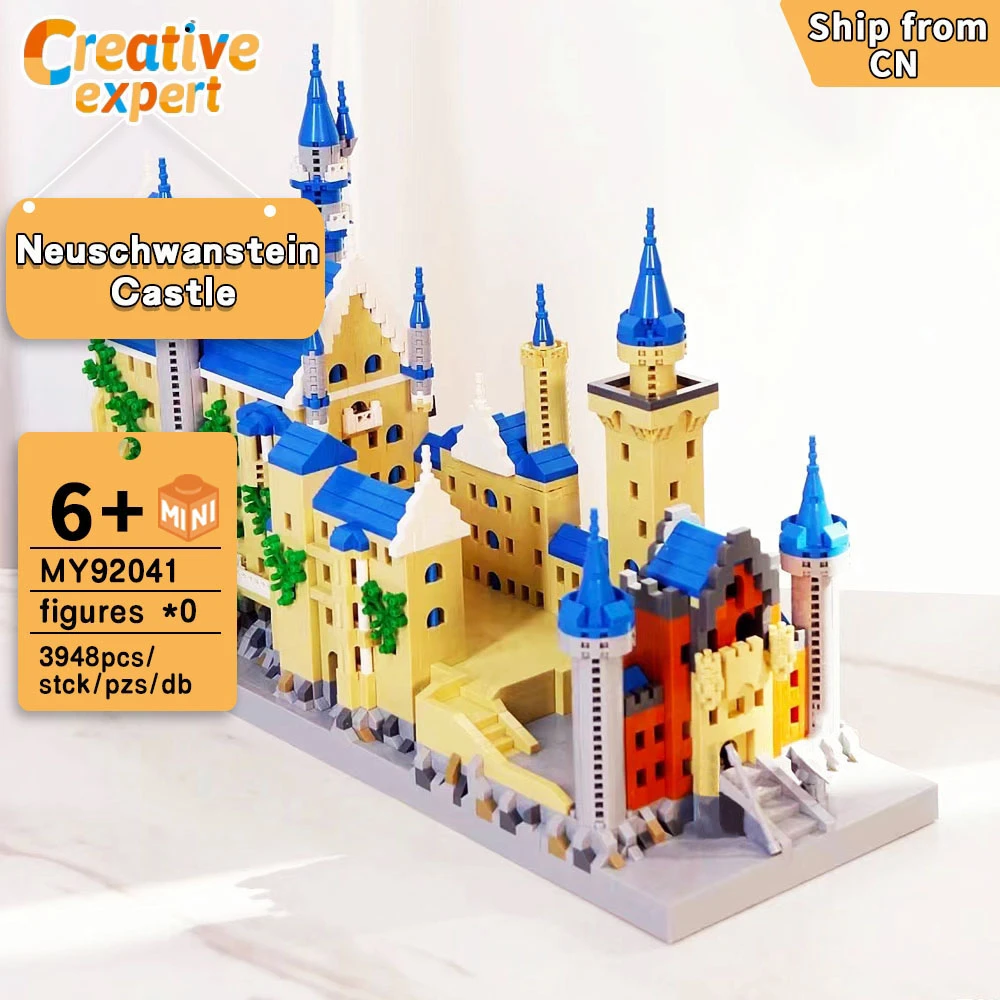 MY92041 Creative Expert Mini Brick Street View Swan Modular House Moc Neuschwanstein Castle Model Building Blocks Toys 3948pcs
MY92041 Creative Expert Mini Brick Street View Swan Modular House Moc Neuschwanstein Castle Model Building Blocks Toys 3948pcs