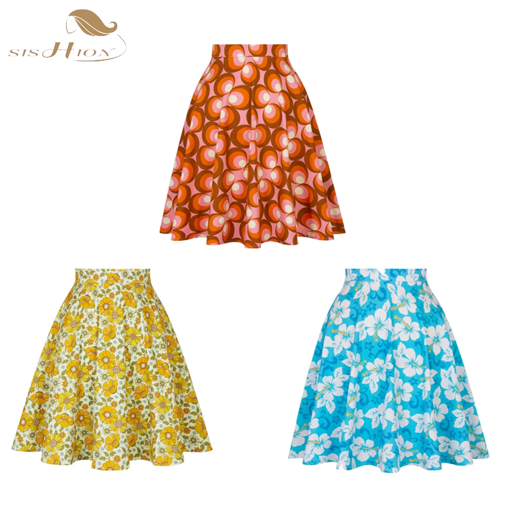 SISHION 2023 New Black Summer Skirt High Waist Floral Print Polka Dot Ladies Plaid Women Skirt Swing Vintage Skirts Womens
SISHION 2023 New Black Summer Skirt High Waist Floral Print Polka Dot Ladies Plaid Women Skirt Swing Vintage Skirts Womens