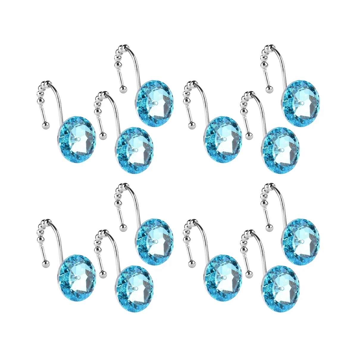 Shower Curtain Hooks Rings 12Pcs Rolling Shower Curtain Hooks,Rust Proof Decorative Window Shower Hooks Blue
Shower Curtain Hooks Rings 12Pcs Rolling Shower Curtain Hooks,Rust Proof Decorative Window Shower Hooks Blue