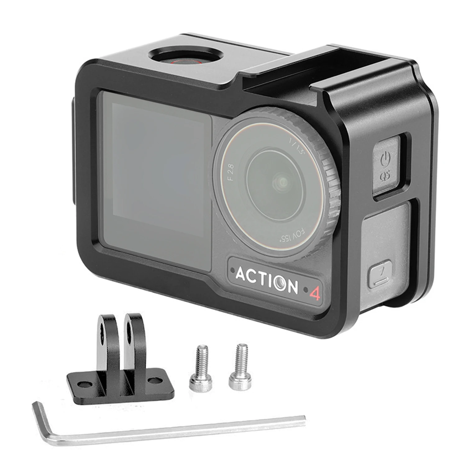 Металлическая клетка для DJI Action 4 Легкая защитная рамка из алюминиевого сплава с универсальным адаптером 1/4 "винт для DJI Action 4
Металлическая клетка для DJI Action 4 Легкая защитная рамка из алюминиевого сплава с универсальным адаптером 1/4 "винт для DJI Action 4