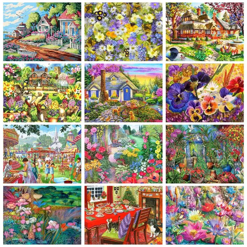CHENISTORY Acrylic Painting By Numbers Diy Crafts Countryside Garden Flowers Coloring By Numbers Wall Art Gift Landscape Artwork
CHENISTORY Acrylic Painting By Numbers Diy Crafts Countryside Garden Flowers Coloring By Numbers Wall Art Gift Landscape Artwork