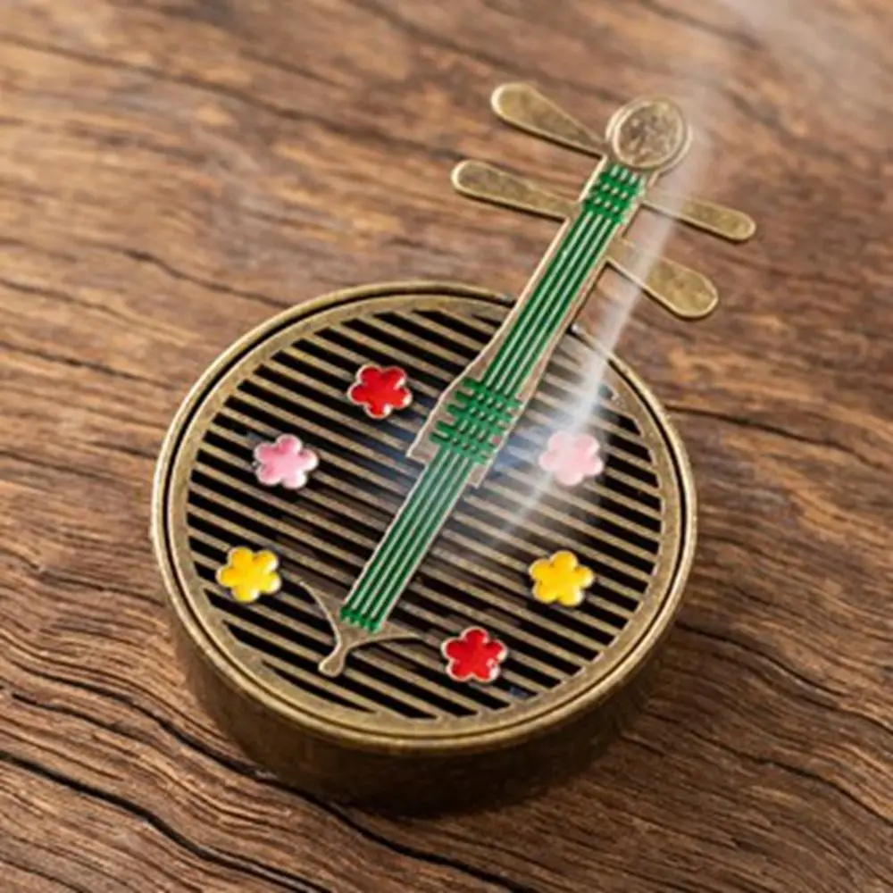 Cute Gourd Fan Incense Holder Aromatherapy Ornaments Mini Elegant Pipa Incense Tray Smooth Alloy Incense Ornaments Office
Cute Gourd Fan Incense Holder Aromatherapy Ornaments Mini Elegant Pipa Incense Tray Smooth Alloy Incense Ornaments Office