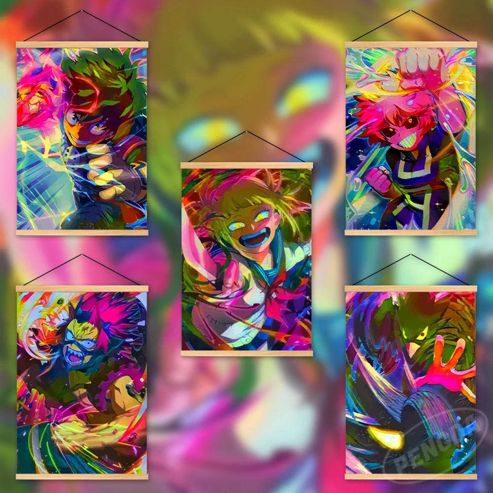 Wall Artwork Midoriya Izuku Canvas Himiko Toga Pictures Painting Print Poster Tokoyami Fumikage Hanging Wooden Home Decoration
Wall Artwork Midoriya Izuku Canvas Himiko Toga Pictures Painting Print Poster Tokoyami Fumikage Hanging Wooden Home Decoration