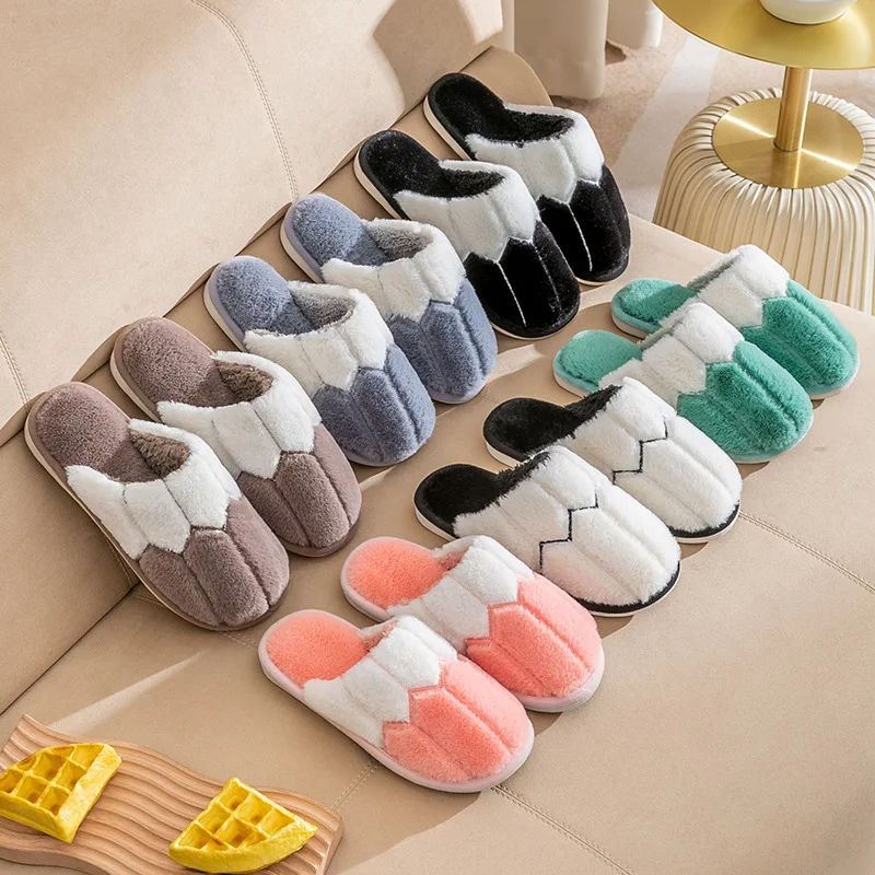 Bedroom Cotton Slippers Winter Household Warm Furry Women Men Shoes Indoor Slippers Warm Plush Home Slippers Ladies Flip Flops
Bedroom Cotton Slippers Winter Household Warm Furry Women Men Shoes Indoor Slippers Warm Plush Home Slippers Ladies Flip Flops