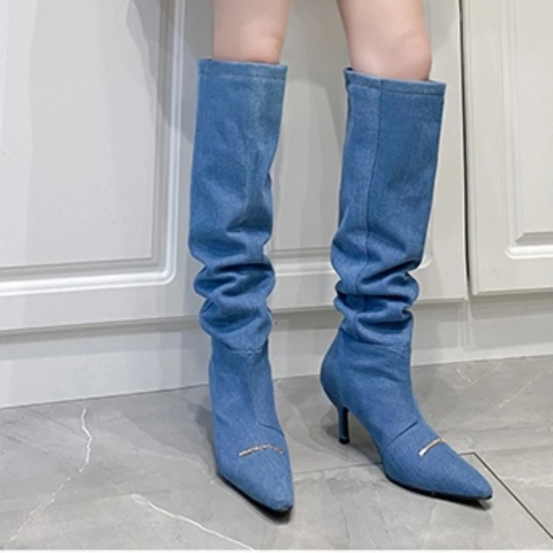 Женские зимние однотонные привлекательные высокие сапоги в стиле ретро с острым носком, уличные однотонные офисные сапоги с кисточками для отдыха, новинка 2024
Женские зимние однотонные привлекательные высокие сапоги в стиле ретро с острым носком, уличные однотонные офисные сапоги с кисточками для отдыха, новинка 2024