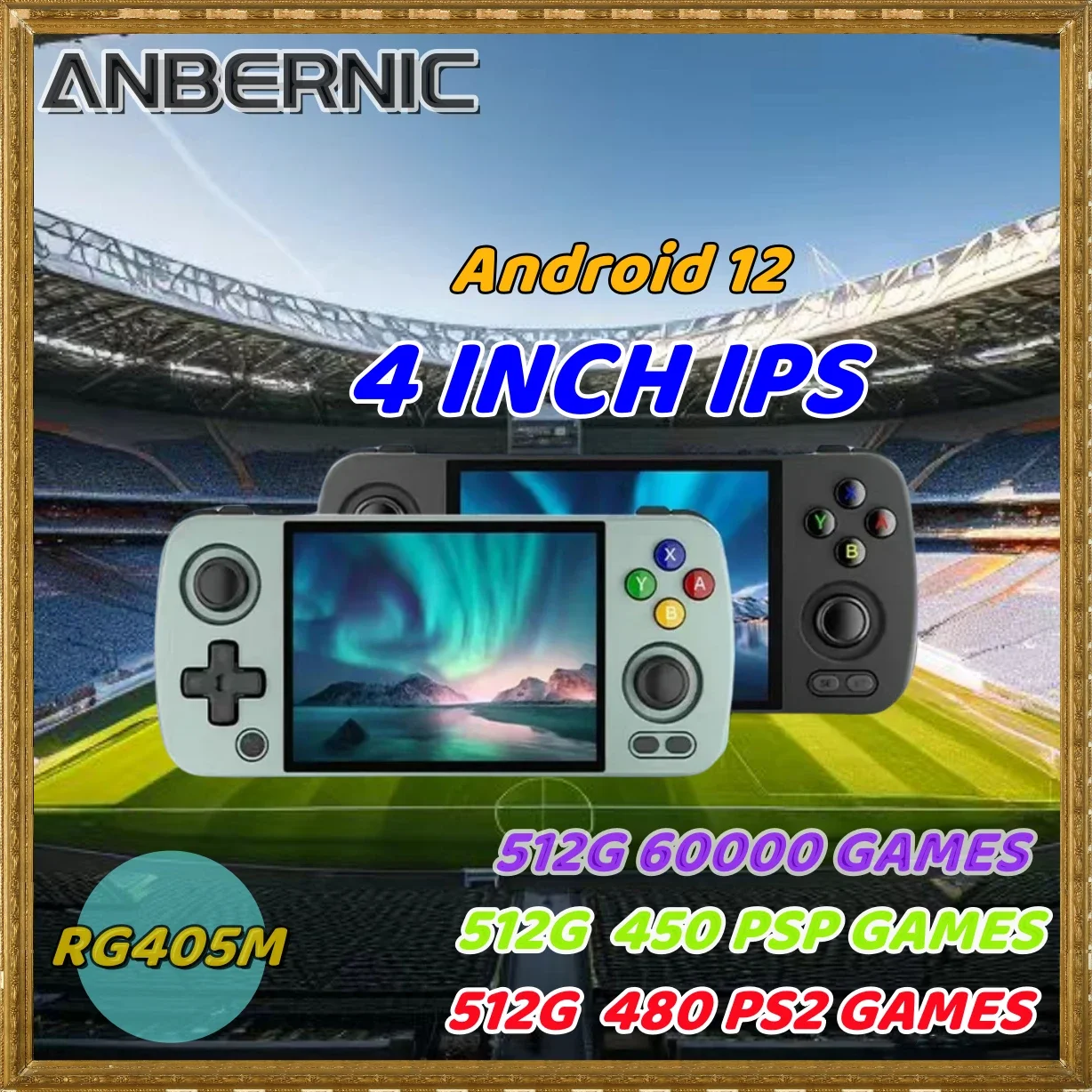 ANBERNIC RG405M Handheld Game Console 4 Inch IPS Touch Screen T618 HD Alloy Android 12 Portable Retro Player 512 480 PS2 Games
ANBERNIC RG405M Handheld Game Console 4 Inch IPS Touch Screen T618 HD Alloy Android 12 Portable Retro Player 512 480 PS2 Games