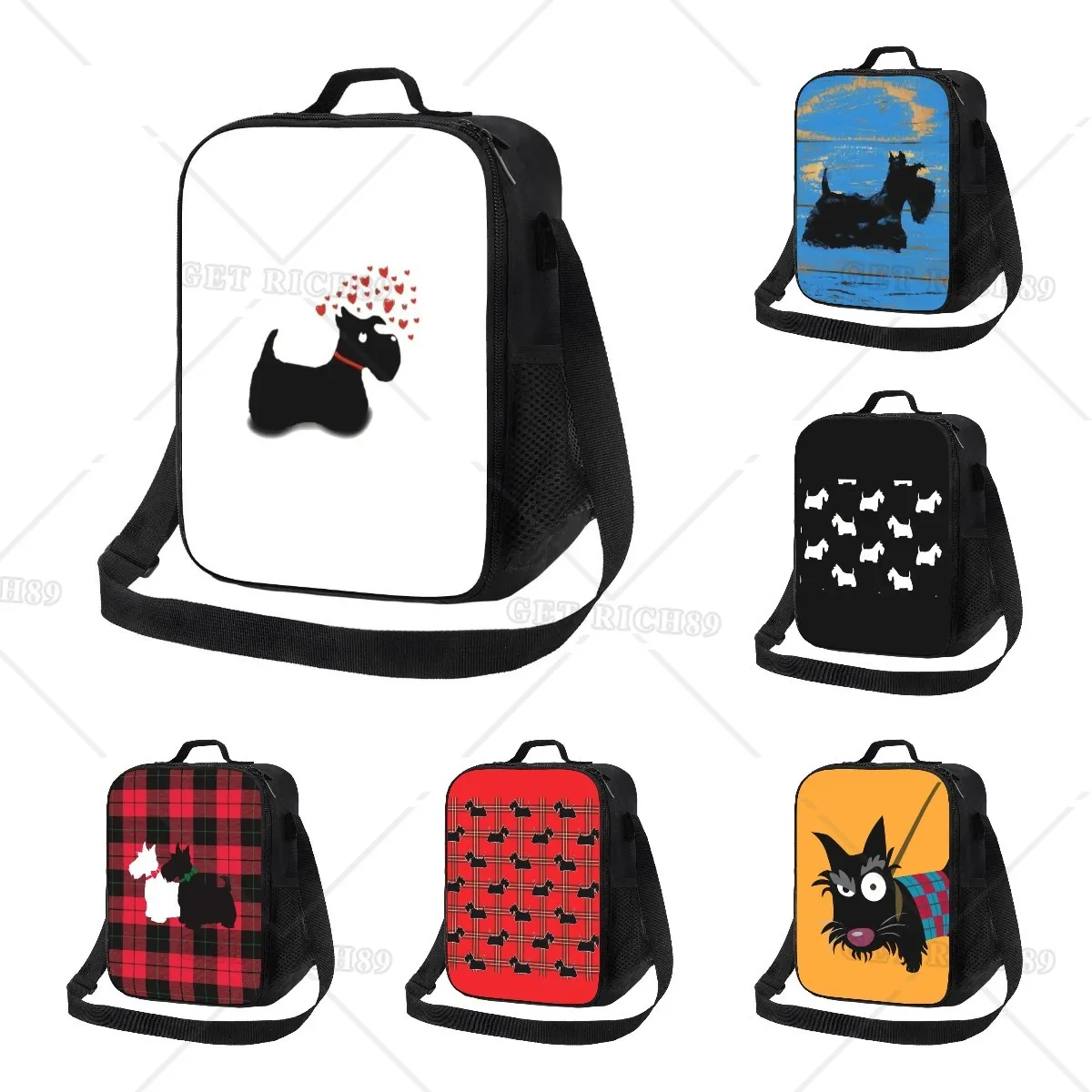 Scottie Dog Love Hearts Insulated Lunch Bags for Work School Cute Scottish Terrier Leakproof Cooler Thermal Lunch Box Children
Scottie Dog Love Hearts Insulated Lunch Bags for Work School Cute Scottish Terrier Leakproof Cooler Thermal Lunch Box Children