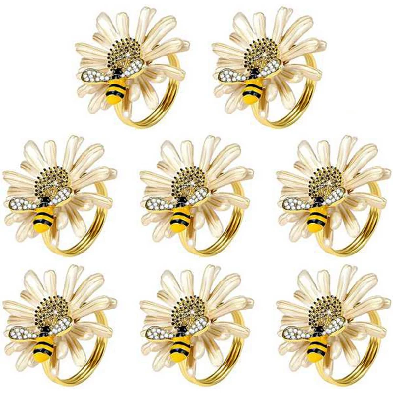 

Маргаритка, металлические держатели для салфеток в виде пчелы для свадебной вечеринки или ежедневного использования, красивые для ваших фотографий