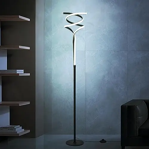 Floor Lamps for Living Room, 40W-2500LM-3Color LED Stepless Dimming Standing lamp,Energy Saving/Eye Protection Remote Black Spir
Floor Lamps for Living Room, 40W-2500LM-3Color LED Stepless Dimming Standing lamp,Energy Saving/Eye Protection Remote Black Spir