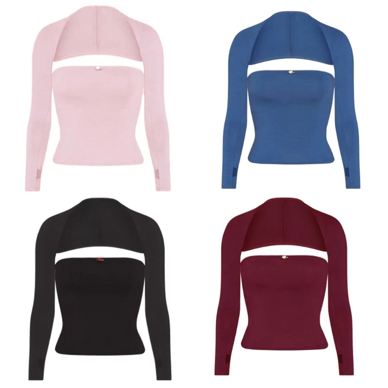 Модный летний пляжный Топ без бретелек и козырьков для женщин, мягкий короткий топ, повседневные шали, женские уличные спортивные принадлежности N7YF
Модный летний пляжный Топ без бретелек и козырьков для женщин, мягкий короткий топ, повседневные шали, женские уличные спортивные принадлежности N7YF