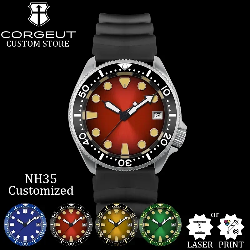 

Corgeut Official 42mm NH35 Movement Leisure Mens Watches Sapphire Glass Automatic Mechanical Watch for Man 5ATM Waterproof Reloj