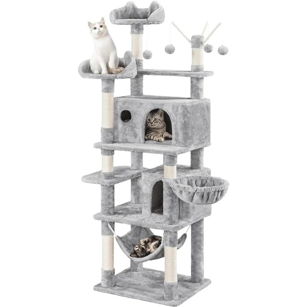 

67'' H Multi-Level Cat Tree Cat Tower with Condos,Cat Supplies,Cat Climbing Frame,Cat Toys,So That Cats Can Play Happily At Home