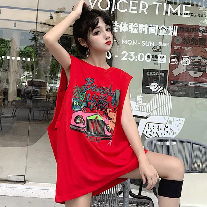 Y2K Punk Vest Men High Street American Print Sleeveless T-shirt Women's Summer Korean Loose Basketball Uniform Tank Top
Y2K Punk Vest Men High Street American Print Sleeveless T-shirt Women's Summer Korean Loose Basketball Uniform Tank Top
