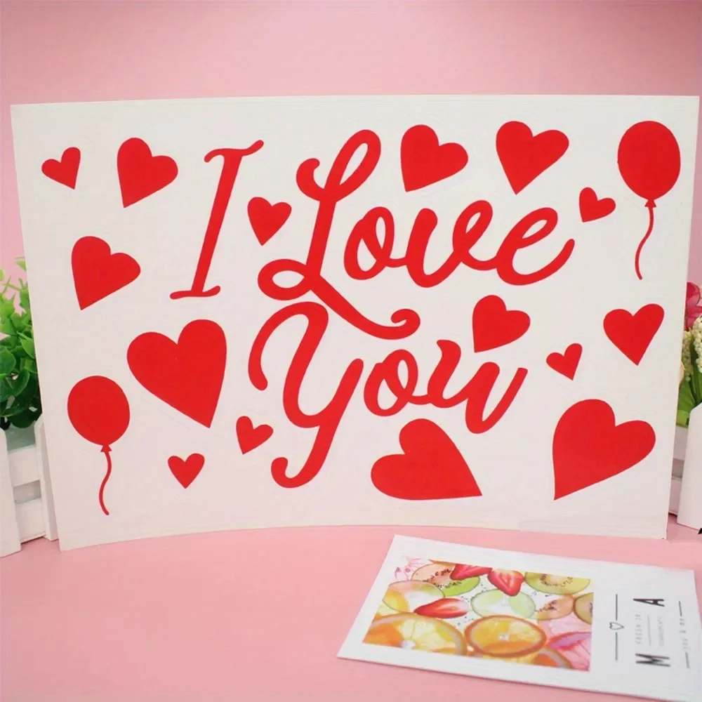 Transfer Film Love Stickers for Wedding Decor, BoBo Ballon Self-adhesive I Love You Paper, Perfect for Diy Valentne's Day Gift
Transfer Film Love Stickers for Wedding Decor, BoBo Ballon Self-adhesive I Love You Paper, Perfect for Diy Valentne's Day Gift