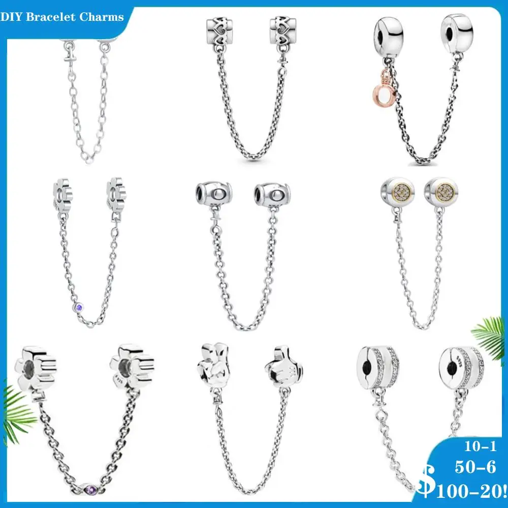 Silver 925 Charms shiny flower starfish cat safety chain bead fit Pandora charm silver original bracelet DIY jewelry for women
Silver 925 Charms shiny flower starfish cat safety chain bead fit Pandora charm silver original bracelet DIY jewelry for women