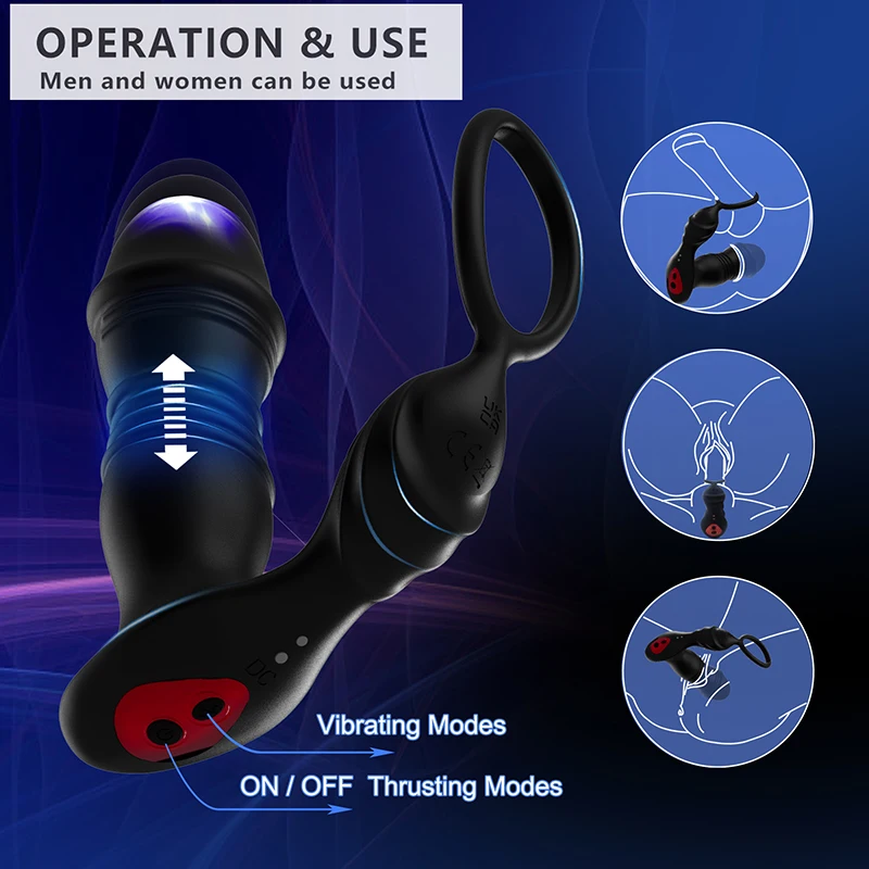 Male Prostate Massage Telescoping Vibration Wireless 10 Modes Silicone Anal Butt Plug Vibrator Sex Toys For Men Masturbation Male Prostate Massage Telescoping Vibration Wireless 10 Modes Silicone Anal Butt Plug Vibrator Sex Toys For Men Masturbation