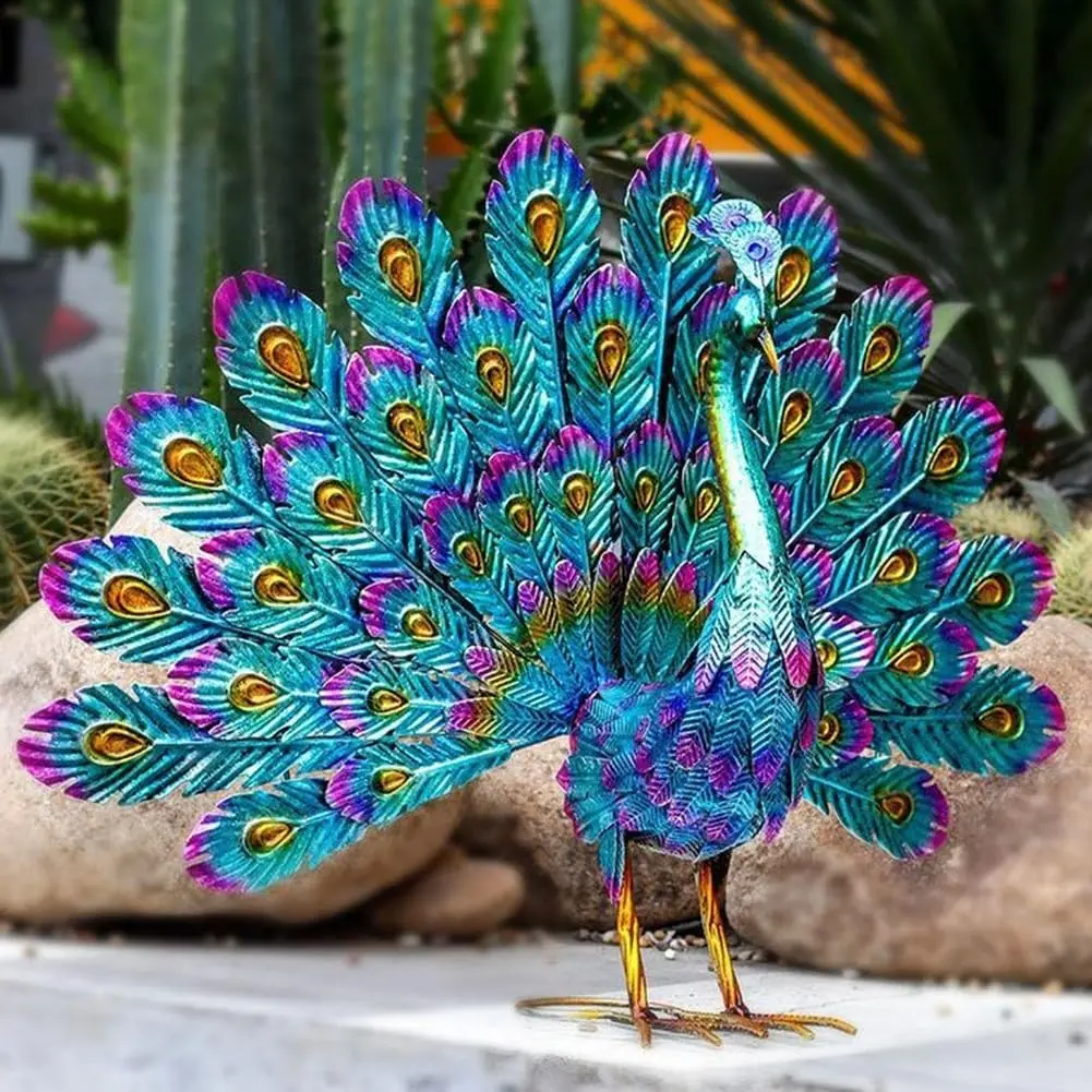 Peacock Statues Standing Posture Peacock Figurine Decoration Stables Base AnimalOrnament Weather-Resistant Rust-Proof Crafts
Peacock Statues Standing Posture Peacock Figurine Decoration Stables Base AnimalOrnament Weather-Resistant Rust-Proof Crafts