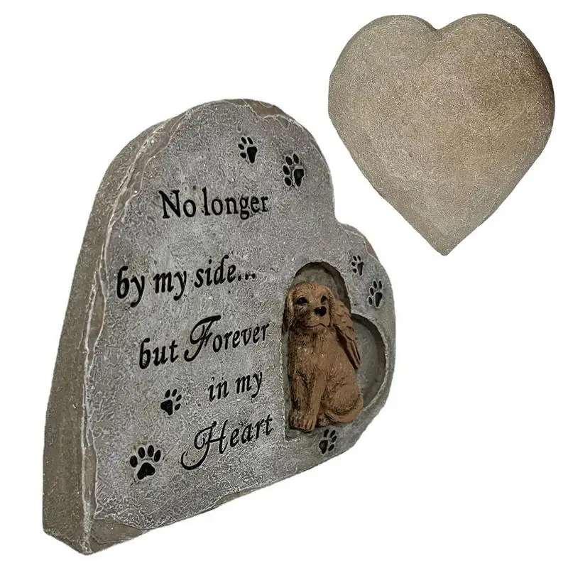 Dog Memorial Gifts Heart-shaped Dog Loss of Pet Sympathy Gift Resin Pet Tombstone Grave Marker for Cemetery Garden Backyard
Dog Memorial Gifts Heart-shaped Dog Loss of Pet Sympathy Gift Resin Pet Tombstone Grave Marker for Cemetery Garden Backyard