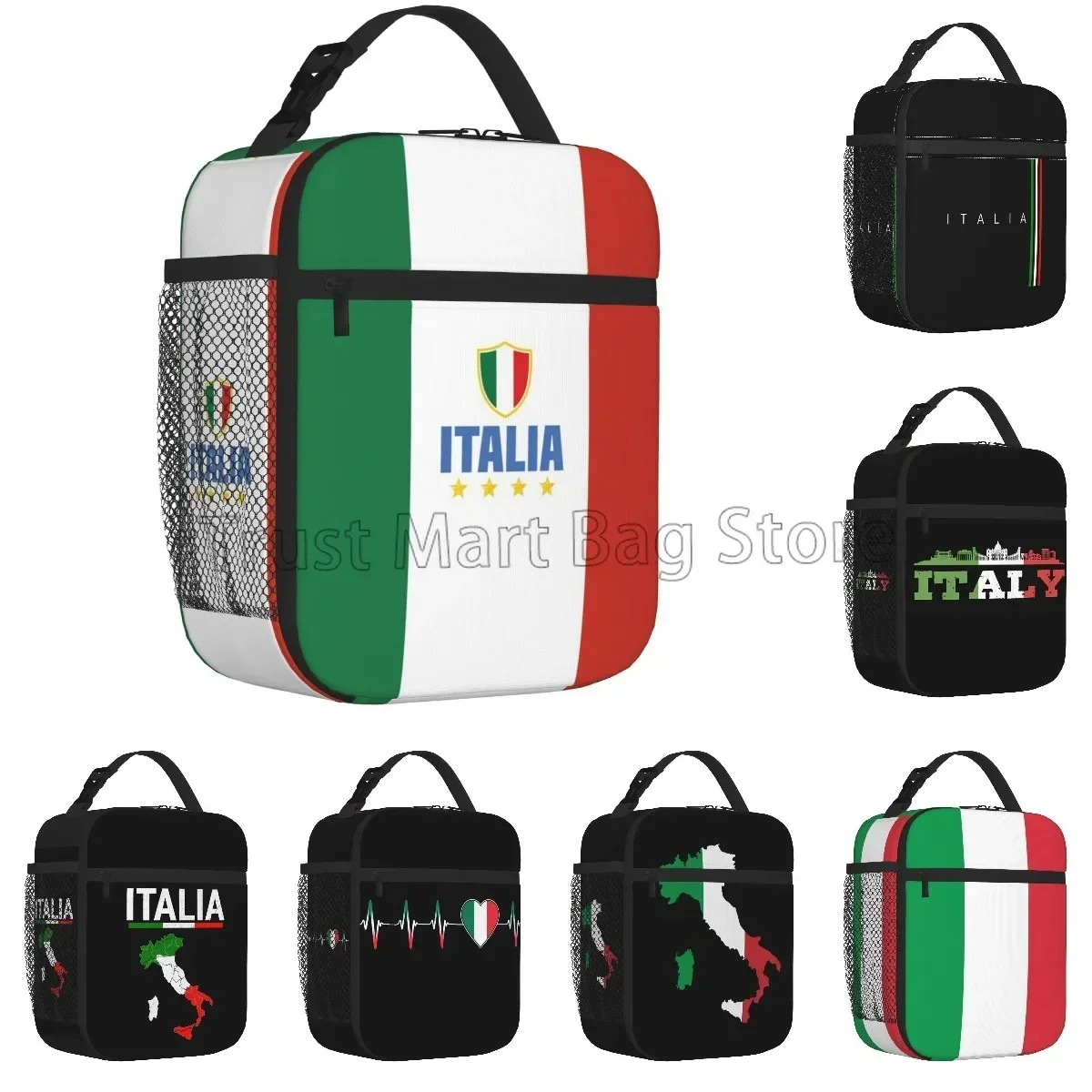 Italian Flag Pattern Insulated Lunch Bag Reusable Portable Thermal Bento Tote Bag for Women Boys Girls Work School Picnic Travel
Italian Flag Pattern Insulated Lunch Bag Reusable Portable Thermal Bento Tote Bag for Women Boys Girls Work School Picnic Travel
