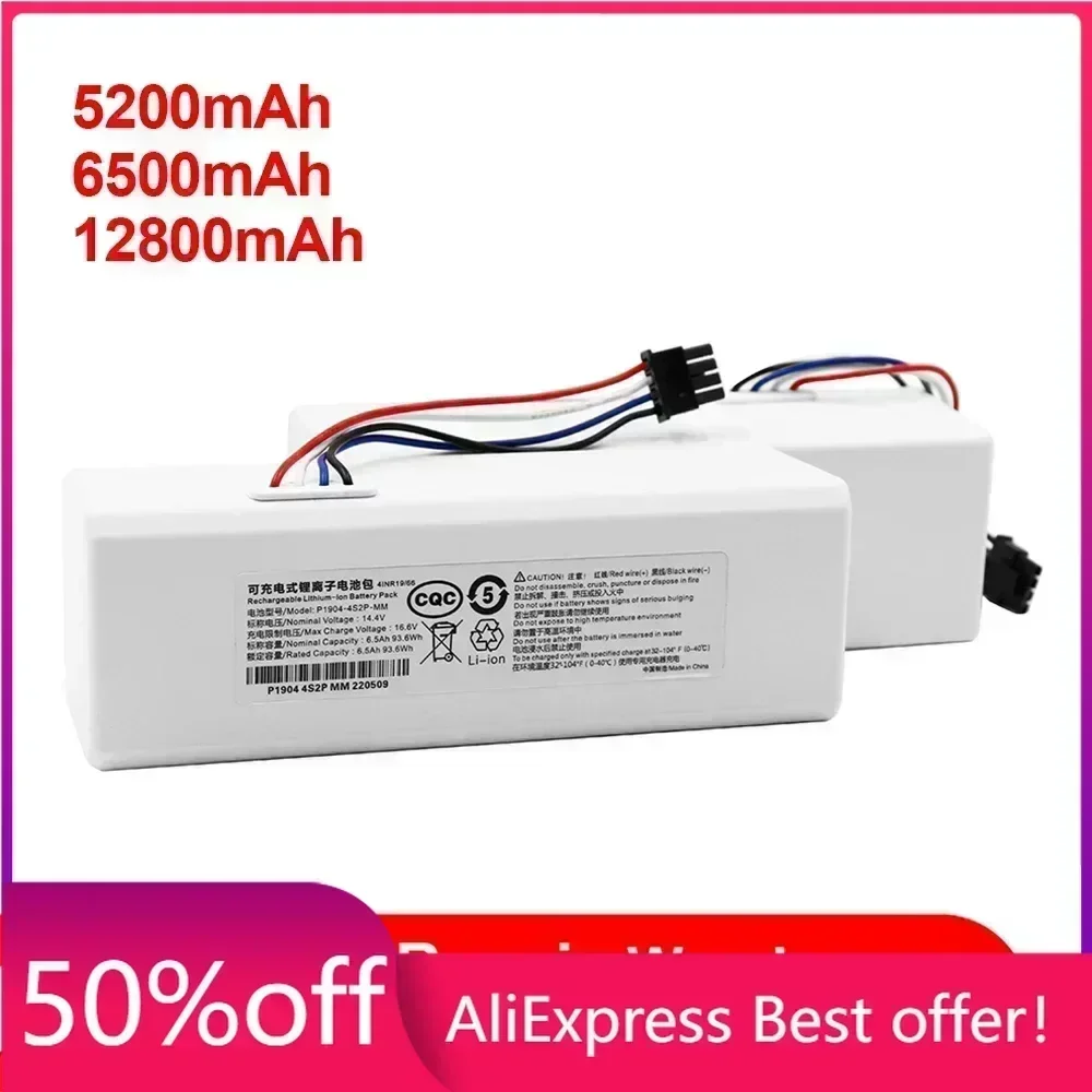 for Xiaomi Robot Battery 1C P1904-4S1P-MM Mijia Mi Vacuum Cleaner Sweeping Mopping Robot Replacement Battery G1
for Xiaomi Robot Battery 1C P1904-4S1P-MM Mijia Mi Vacuum Cleaner Sweeping Mopping Robot Replacement Battery G1