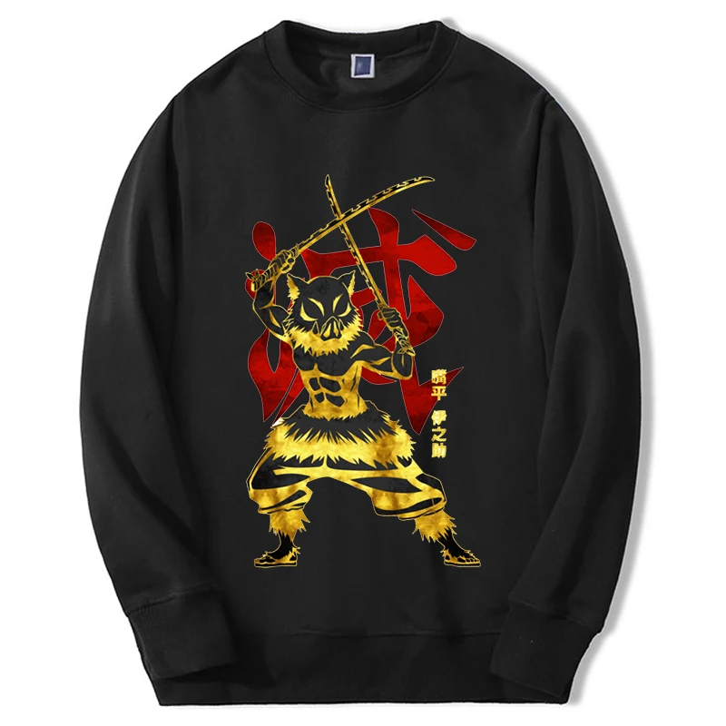 

Demon Slayer Anime Hoodies Sweatshirt Men Tanjirou Figure Mangas 2024 New Sweatshirts Loose Round Neck Hoody Moletom Streetwear