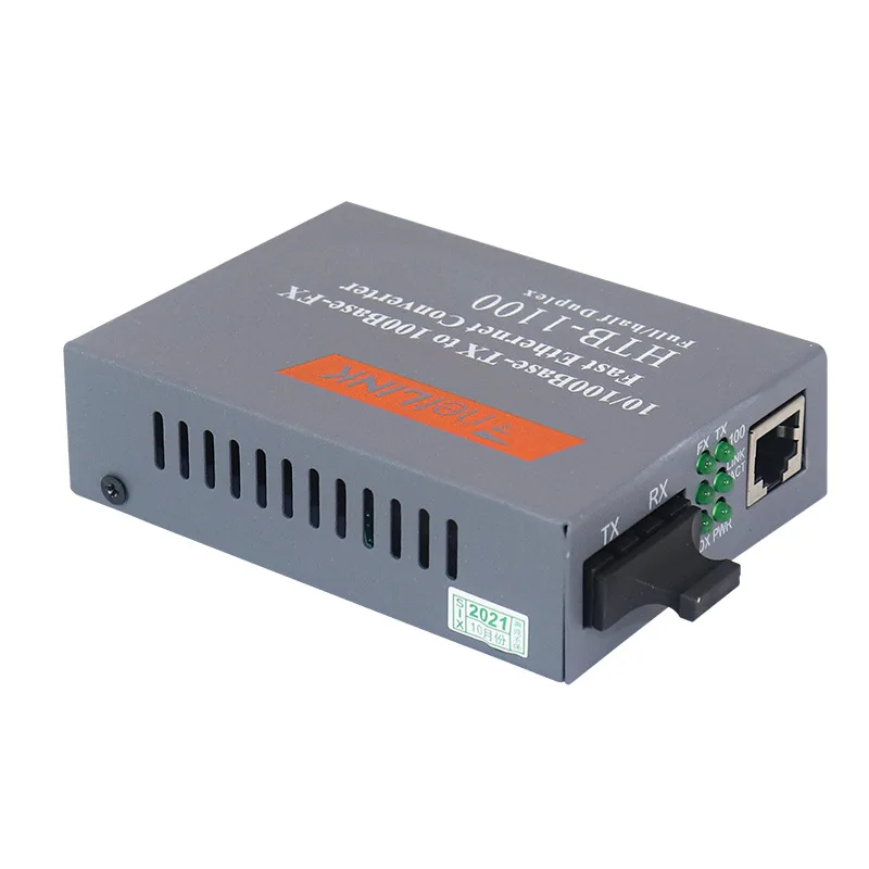 2pcs/Lot HTB-1100 Optical Media Converter 10/100Mbps RJ45 Multimode Duplex Fiber 2KM SC
2pcs/Lot HTB-1100 Optical Media Converter 10/100Mbps RJ45 Multimode Duplex Fiber 2KM SC