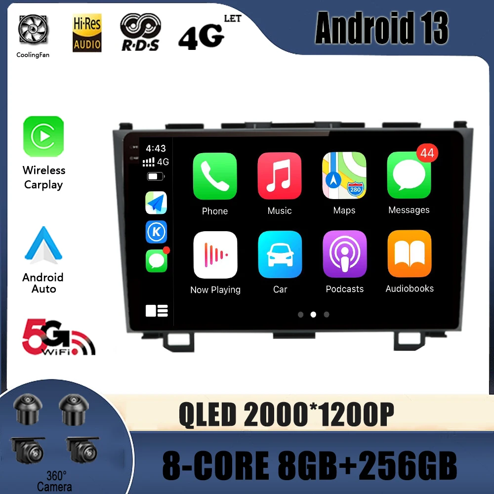 Car Radio Multimedia Video GPS For Honda CRV CR-V 3 2007 - 2011 Android 13 Navigation No 2 Din DVD Player autoradio
Car Radio Multimedia Video GPS For Honda CRV CR-V 3 2007 - 2011 Android 13 Navigation No 2 Din DVD Player autoradio