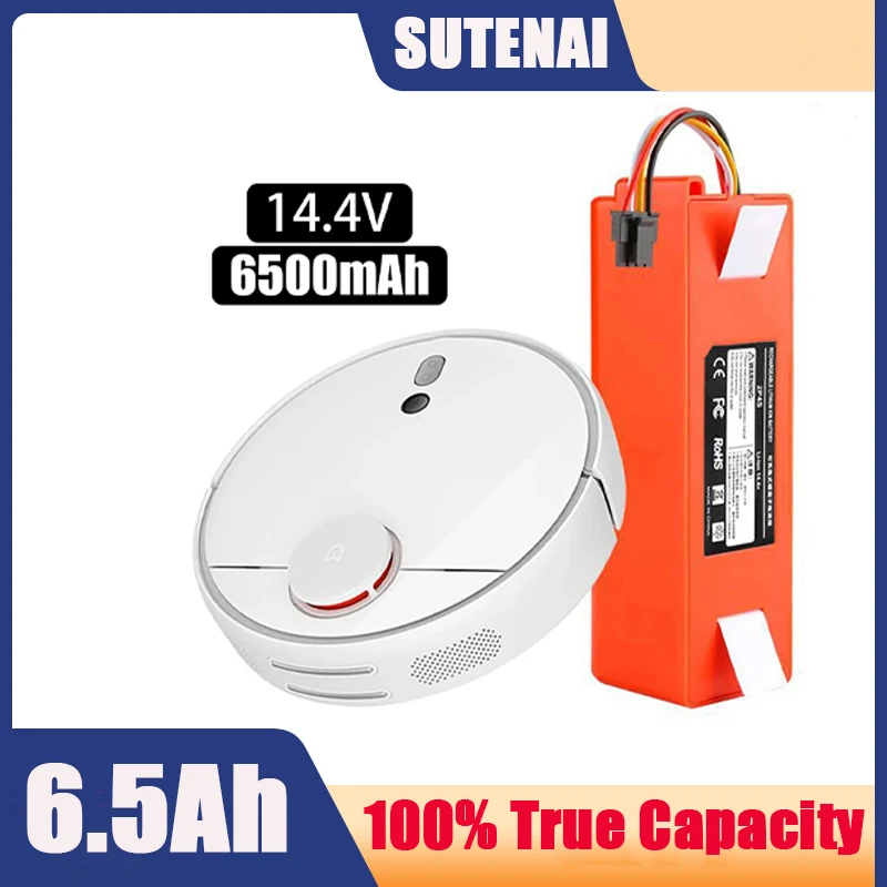 BRR-2P4S-5200S 14.4V 12800mAh Robotic Vacuum Cleaner Replacement Battery For Xiaomi Roborock S55 S60 S65 S50 S51 S5 MAX S6 Parts
BRR-2P4S-5200S 14.4V 12800mAh Robotic Vacuum Cleaner Replacement Battery For Xiaomi Roborock S55 S60 S65 S50 S51 S5 MAX S6 Parts