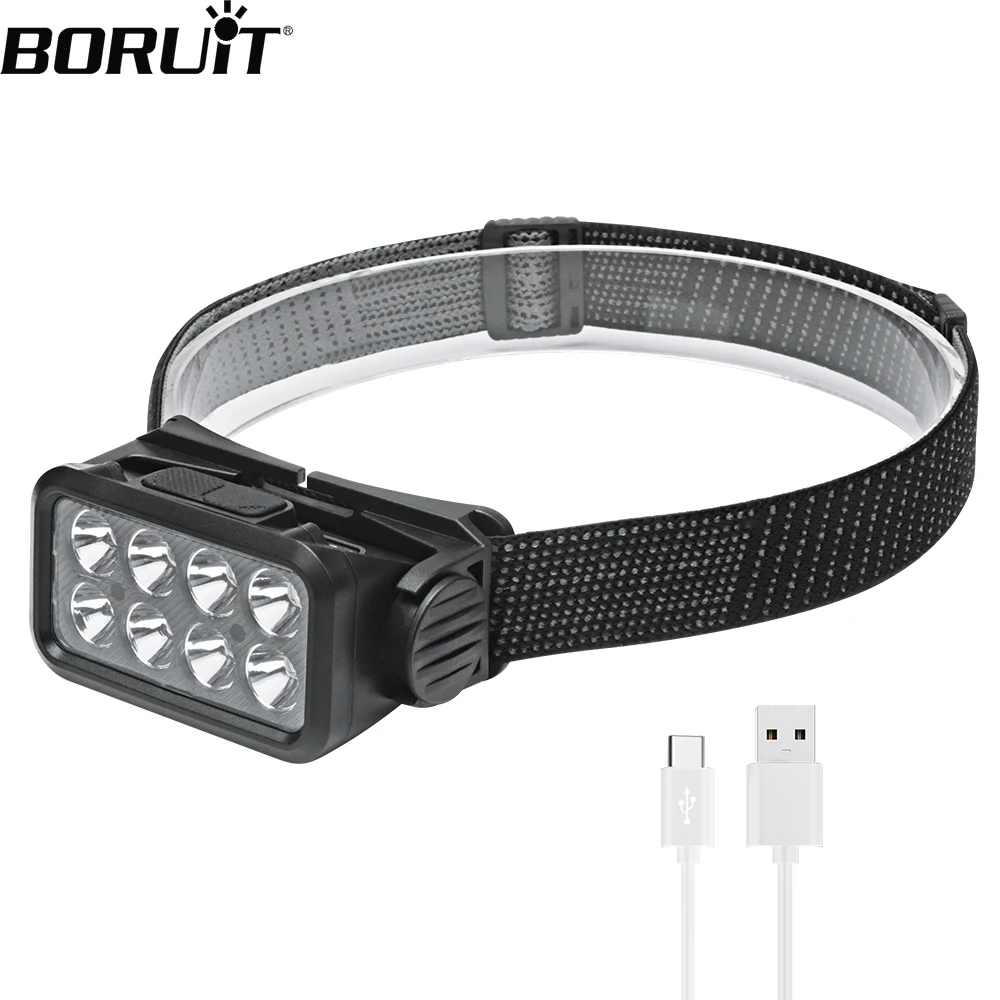 BORUiT K354 Motion Sensor LED Headlamp Type-C Rechargeable Powerful Headlight Waterproof Head Torch Camping Fishing Lantern
BORUiT K354 Motion Sensor LED Headlamp Type-C Rechargeable Powerful Headlight Waterproof Head Torch Camping Fishing Lantern