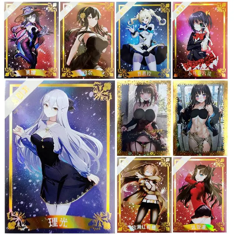 

Anime Goddess Story Barbara Gunnhildr Hayasaka Ai Yor Forger Tohsaka Rin collection card Christmas birthday gift Children's toys