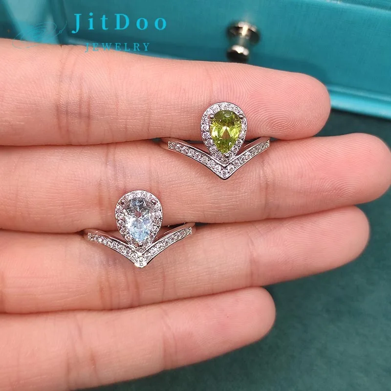 JitDoo Natural Olivine Drop Shaped Crown Ring Sky Blue Topaz Jewelry for Women Luxury Temperamental Wedding Party Retro Gift
JitDoo Natural Olivine Drop Shaped Crown Ring Sky Blue Topaz Jewelry for Women Luxury Temperamental Wedding Party Retro Gift