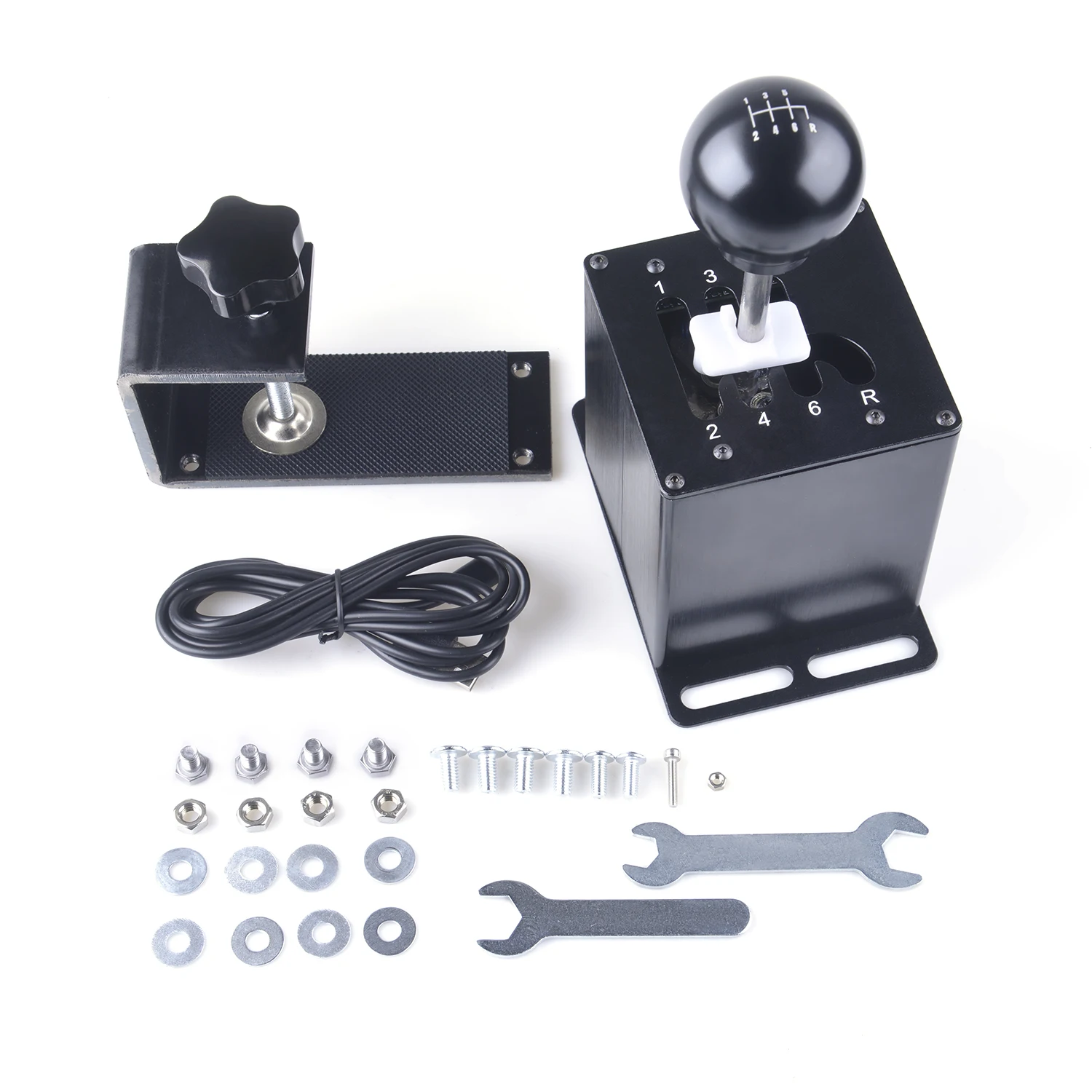 USB H Gear Shifter With Bracket For Logitech G27 G29 G25 G920 Thrustmaster T300RS/GT Shift Knob For ETS2 Sim Gear Shift
USB H Gear Shifter With Bracket For Logitech G27 G29 G25 G920 Thrustmaster T300RS/GT Shift Knob For ETS2 Sim Gear Shift