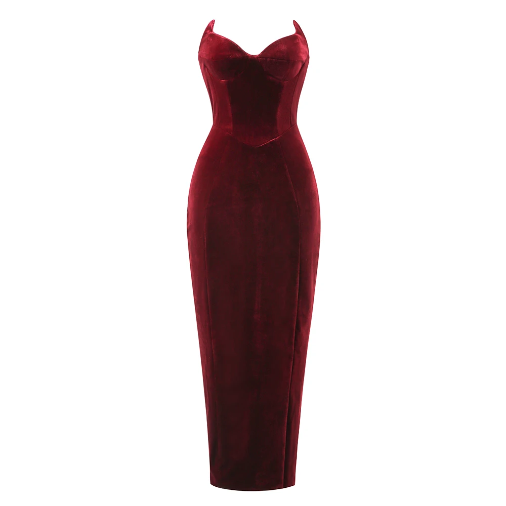 Red Wine Velvet Off Shoulder Tube Evening Dress for Women Ankle Length Straight Party Dres Soft Material Niche Cutting PatchWork
Red Wine Velvet Off Shoulder Tube Evening Dress for Women Ankle Length Straight Party Dres Soft Material Niche Cutting PatchWork