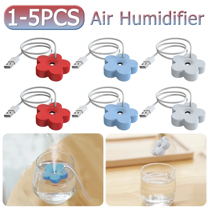 1-5pcs New Portable USB Petal Shape Air Humidifier Mini Ultrasonic Aromatherapy Humidifiers Diffusers for Home Plants Purifier
1-5pcs New Portable USB Petal Shape Air Humidifier Mini Ultrasonic Aromatherapy Humidifiers Diffusers for Home Plants Purifier