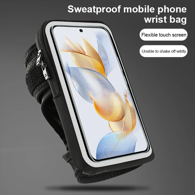 HAISSKY Sports Cycling Running Wrist Bag – Touchscreen Armband Pouch for iPhone 16, 15, 14, 13, 12, 11 Pro Max & More HAISSKY Sports Cycling Running Wrist Bag – Touchscreen Armband Pouch for iPhone 16, 15, 14, 13, 12, 11 Pro Max & More