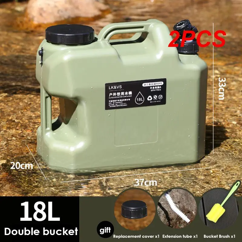 2PCS Water Bottle Storage Faucet Camp Water Bag Portable PE Water Storage Carrier Bucket for Camping Hiking Picnic 대형물통
2PCS Water Bottle Storage Faucet Camp Water Bag Portable PE Water Storage Carrier Bucket for Camping Hiking Picnic 대형물통