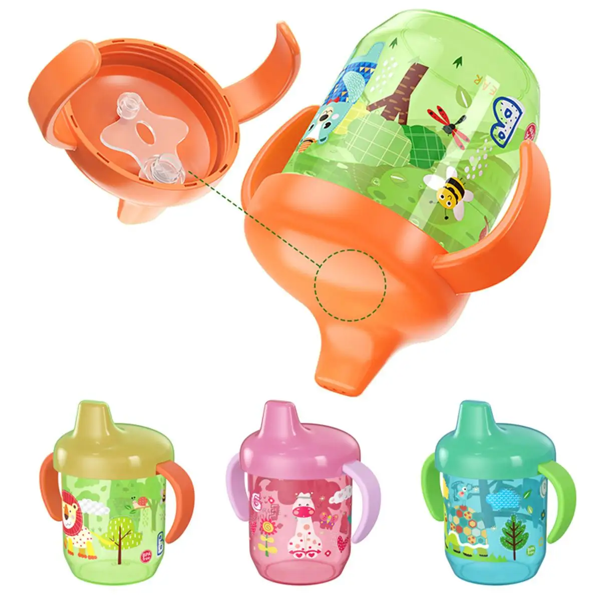 New Baby Learning Drinking Cup with Double Handle 260ml Flip Lid Leakproof Infants Water Cups Bottle Water Cup with Lid
New Baby Learning Drinking Cup with Double Handle 260ml Flip Lid Leakproof Infants Water Cups Bottle Water Cup with Lid