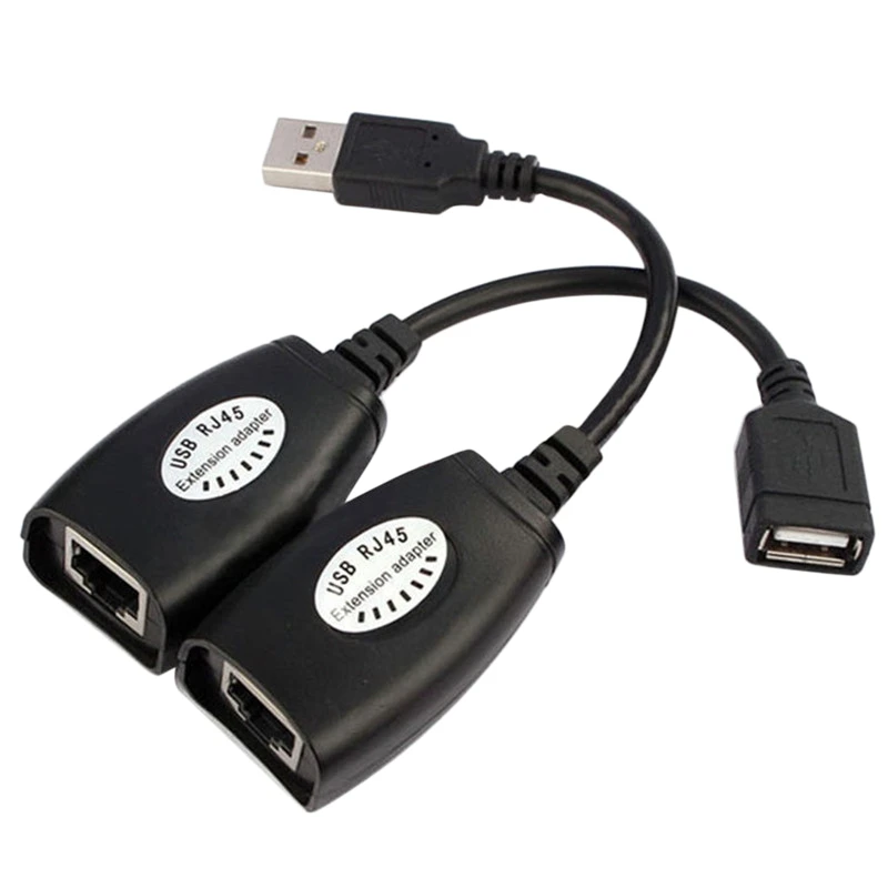 USB to Rj45 Network Cable Extender, Network Cable Extender for Cat5 / Cat5E / Cat6 Cables
USB to Rj45 Network Cable Extender, Network Cable Extender for Cat5 / Cat5E / Cat6 Cables