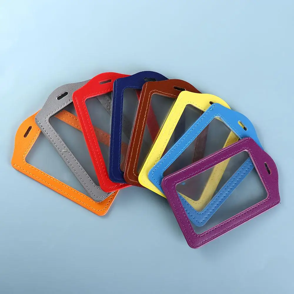 PU Leather ID Badge Case Work Identity Double-Sided Business Card Holder Employee Card Colorful Name Card Cover Students
PU Leather ID Badge Case Work Identity Double-Sided Business Card Holder Employee Card Colorful Name Card Cover Students