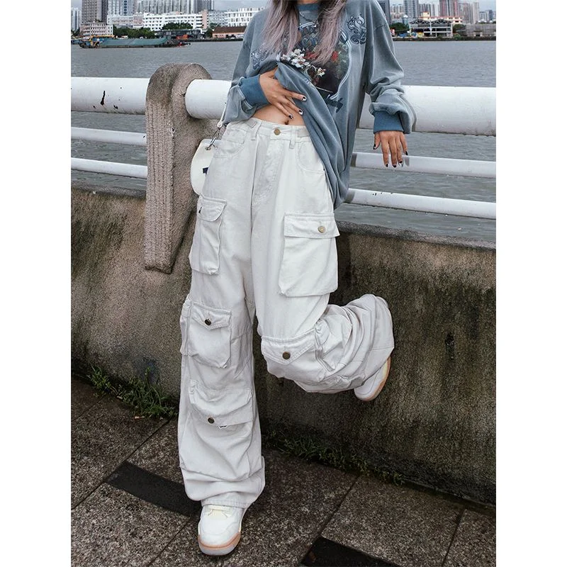 Y2K overalls retro street large pocket multi-pocket overalls women 2023 new hip-hop fried street casual straight wide-leg pants
Y2K overalls retro street large pocket multi-pocket overalls women 2023 new hip-hop fried street casual straight wide-leg pants