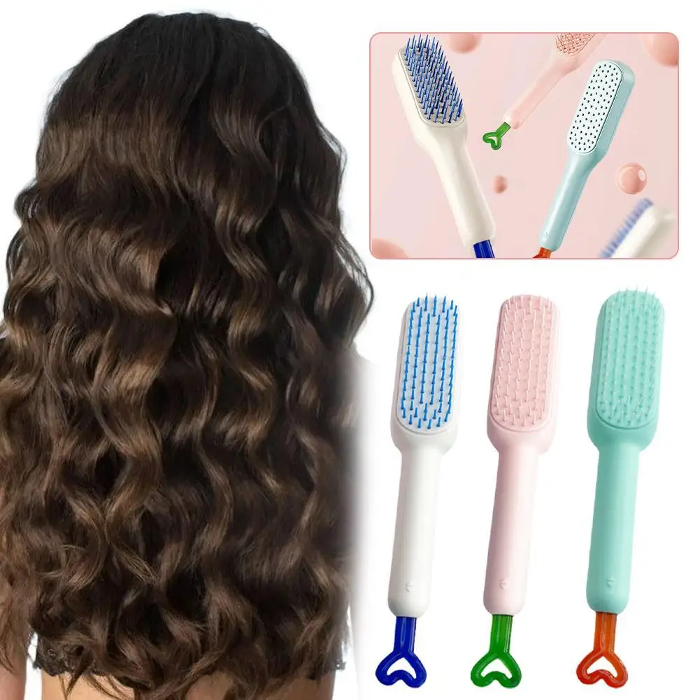 

Magic Retractable Comb Self Cleaning Hair Brush Massage Anti-static Hair Smoothing Comb