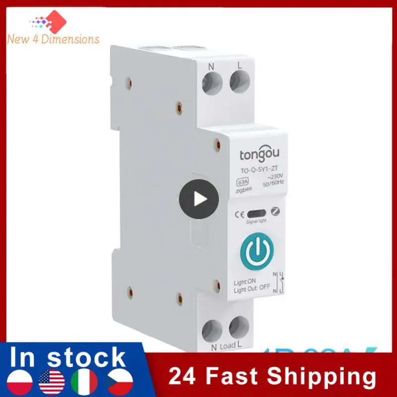 1PCS Tuya Smart Circuit Breaker With Metering 1P 63A DIN Rail Remote Smart Life Control Switch Works With Alexa
1PCS Tuya Smart Circuit Breaker With Metering 1P 63A DIN Rail Remote Smart Life Control Switch Works With Alexa