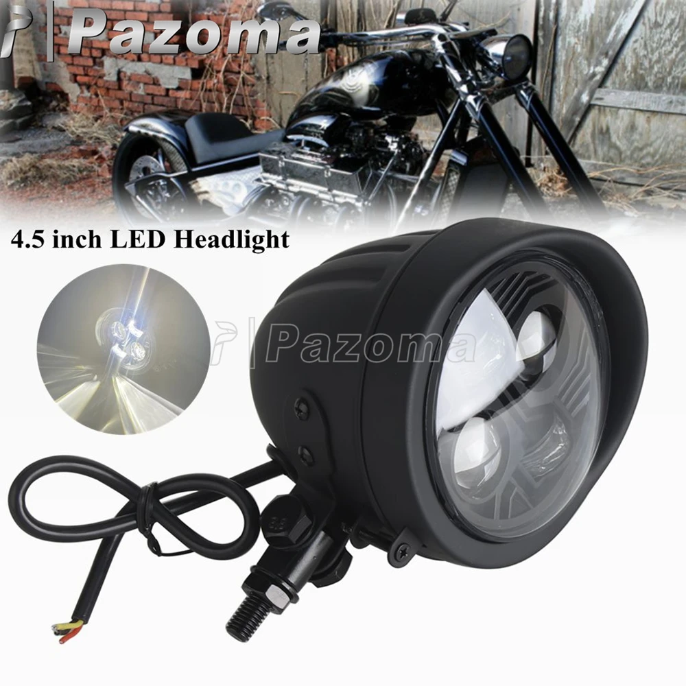 

Motorcycle 4.5" LED Headlight 30w/40w High Low Beam Lamp IP67 Vintage Head Light For Harley Yamaha Cruiser Cafe Racer Old school