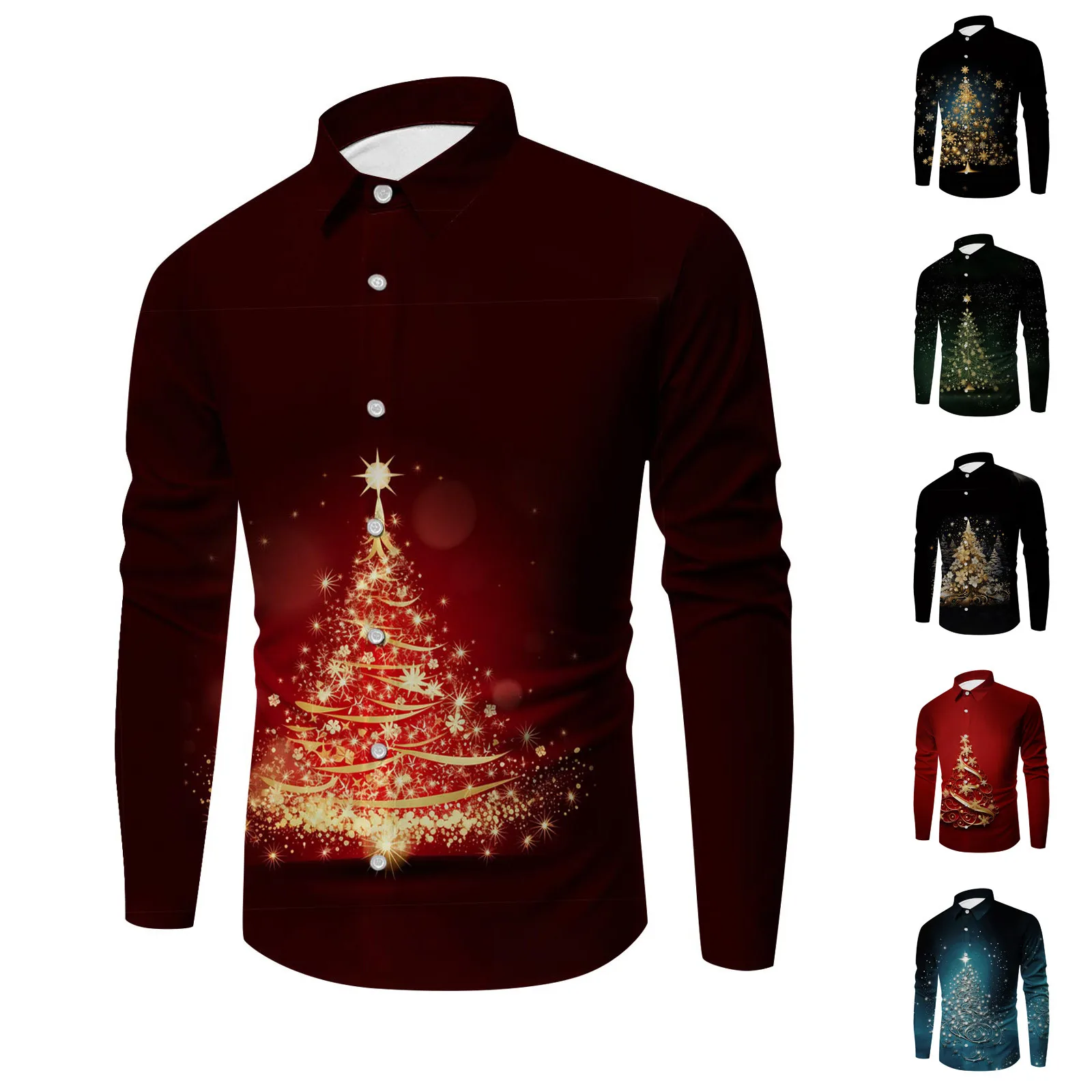 Men's Christmas Casual Loose Fitting Long Sleeved Printed Shirt Full Of Personality Full Of Personality High-Quality Shirts
Men's Christmas Casual Loose Fitting Long Sleeved Printed Shirt Full Of Personality Full Of Personality High-Quality Shirts