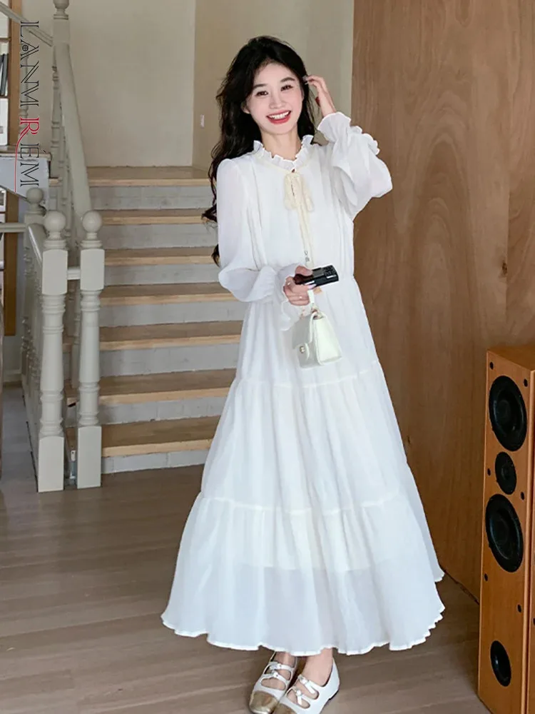 Платье LANMREM женское с гофрированным воротником, модная уличная одежда с длинными рукавами и присборенной талией, 2DA4821, лето 2024
Платье LANMREM женское с гофрированным воротником, модная уличная одежда с длинными рукавами и присборенной талией, 2DA4821, лето 2024