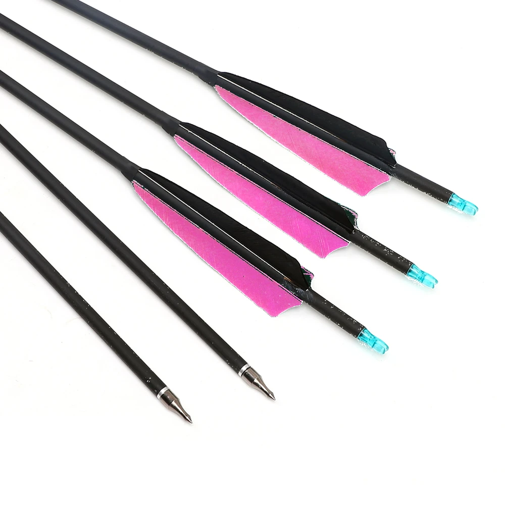 6/12/18pc ID6.2mm 30inch Target Arrows 500spine Carbon Arrows Feathe Arrows Practice Hunting for Recurve Compound Bow
6/12/18pc ID6.2mm 30inch Target Arrows 500spine Carbon Arrows Feathe Arrows Practice Hunting for Recurve Compound Bow